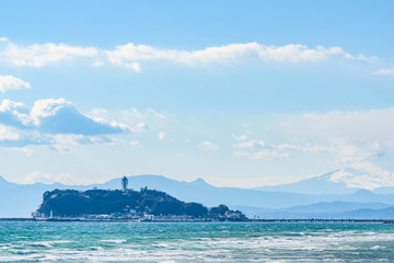 稲村ケ崎から見た江ノ島