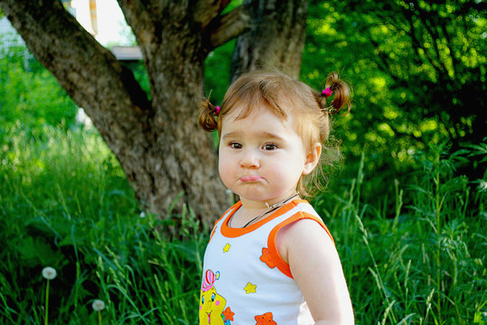 the child wonders at the summer outing