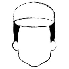 delivery worker avatar character vector illustration design