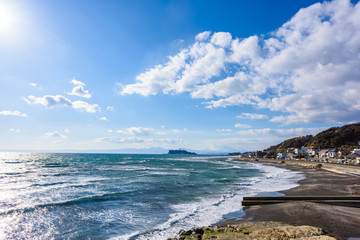 稲村ケ崎から見た江ノ島