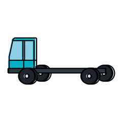 delivery truck vehicle icon vector illustration design