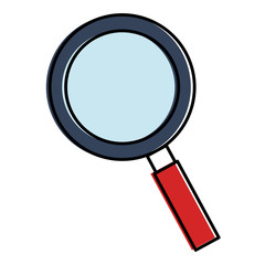 magnifying glass isolated icon vector illustration design