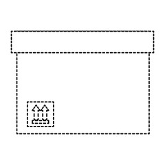 delivery carton box icon vector illustration design