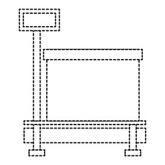 delivery service scale with box vector illustration design