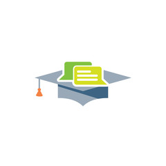 Chat Education Logo Icon Design