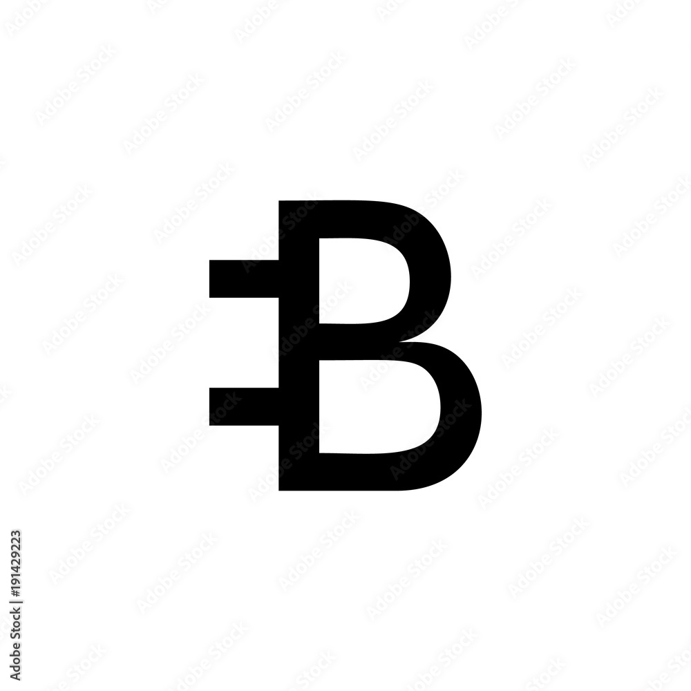 Poster bit coin icon. element of crypto currency for mobile concept and web apps. thin line icon for websit