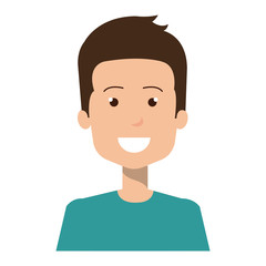young man avatar character vector illustration design