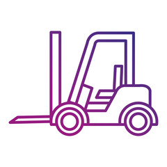 forklift vehicle isolated icon vector illustration design