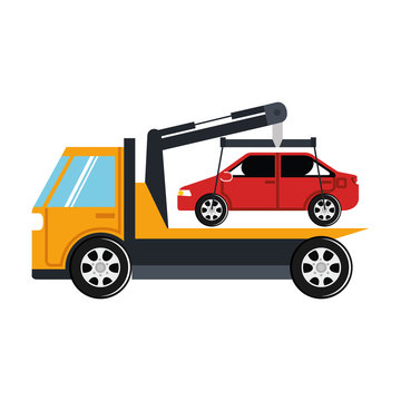 car in truck icon vector illustration design