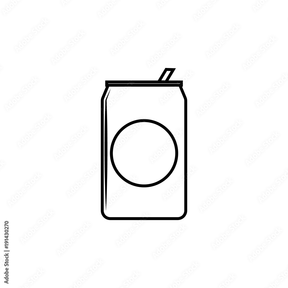 Poster soda bank icon. element for mobile concept and web apps. thin line icon for website design and devel