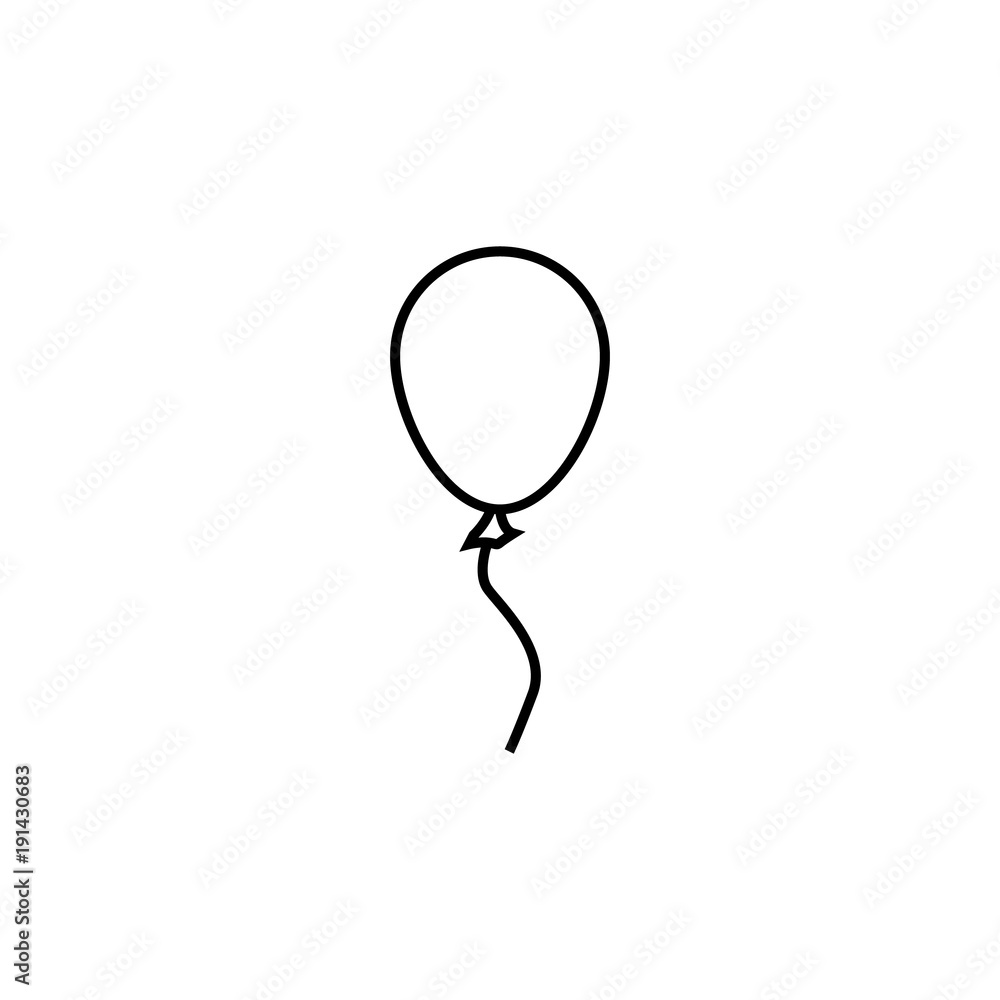 Poster ball icon. element for mobile concept and web apps. thin line icon for website design and developmen