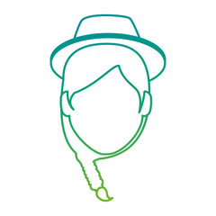 woman gardener with hat avatar character avatar character vector illustration design