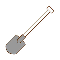 gardening shovel isolated icon vector illustration design