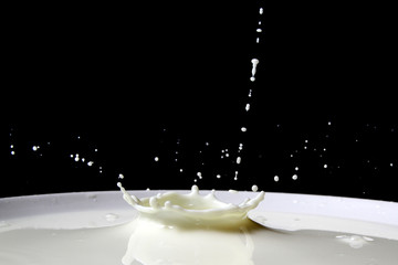 Milk splash as background