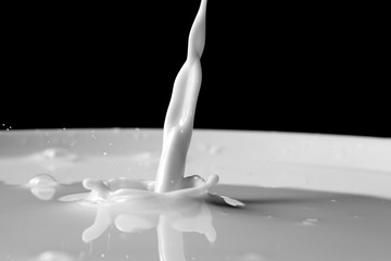 Milk splash as background