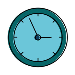 time clock isolated icon vector illustration design