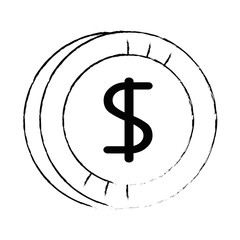 coin money isolated icon vector illustration design
