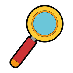 magnifying glass isolated icon vector illustration design