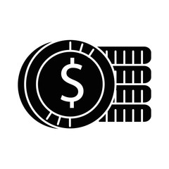 coins money isolated icon vector illustration design