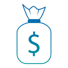 money bag isolated icon vector illustration design