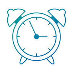 alarm time clock isolated icon vector illustration design