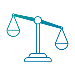 justice scale isolated icon vector illustration design