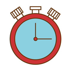 chronometer time clock isolated icon vector illustration design