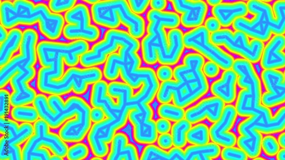 Poster abstract animation seamless loop six seconds