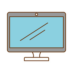 monitor computer isolated icon vector illustration design