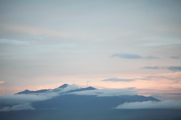 Obraz na płótnie Canvas Mountain in Furano Hokkaido Japan.