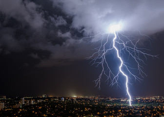 Cloud to ground lightning