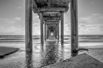 Scripps Pier Sunset in La Jolla - San Diego, California