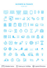 Business and financial icons collection.