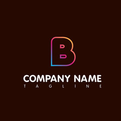 B LETTER LOGO TEMPLATE