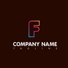 F LETTER LOGO TEMPLATE