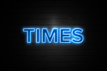 Break Time Neon Sign On Brickwall Break Time Neon Sign On Brickwall