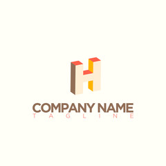 H LETTER LOGO TEMPLATE