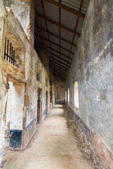 Fototapeta na wymiar Abandoned Prison in Salvation's Islands, French Guiana.