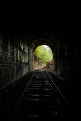 Fototapeta na wymiar Abandoned Mahoning Tunnel - Pittsburg & Shawmut Railroad - Pennsylvania