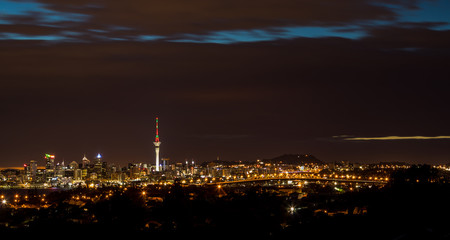 Fototapeta na wymiar Auckland At Night