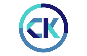 CK Global Circle Ribbon letter Logo