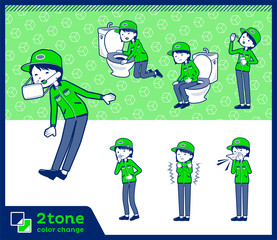 2tone type Delivery women_set 09