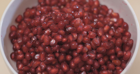 Red fresh pomegranate