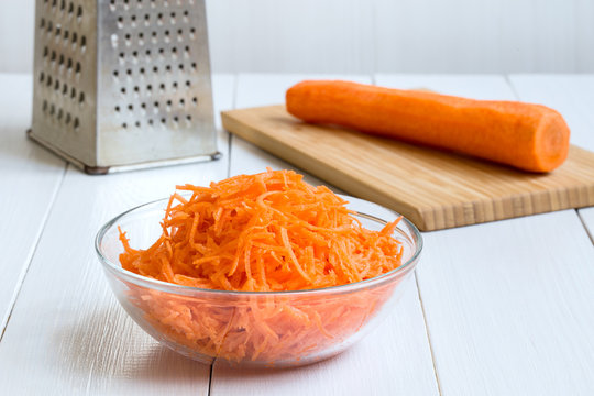 Picture with grated carrots.