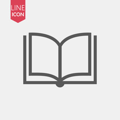 Book icon vector, solid illustration, pictogram isolated on white. Book logo