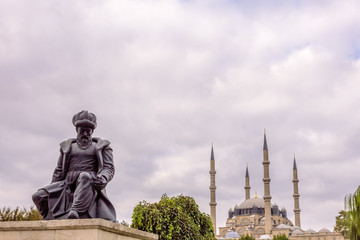 Fototapeta na wymiar Exterior view of Selimiye Mosque in Edirne,Turkey