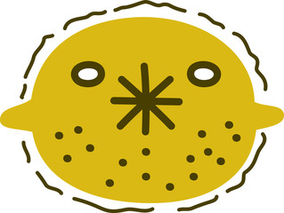 すっぱい顔のレモンちゃん