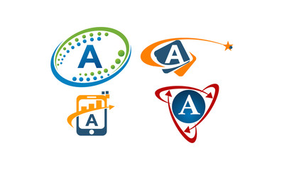 Logotype A Modern Template Set