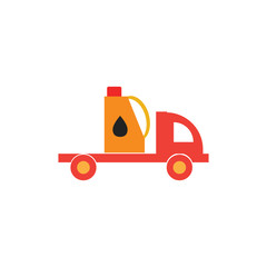 Naklejka premium Oil Delivery Logo Icon Design