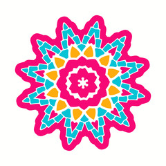 Decorative element in ethnic style for creating ornaments, logos, design of things.